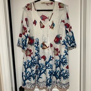 Coral and fish dress